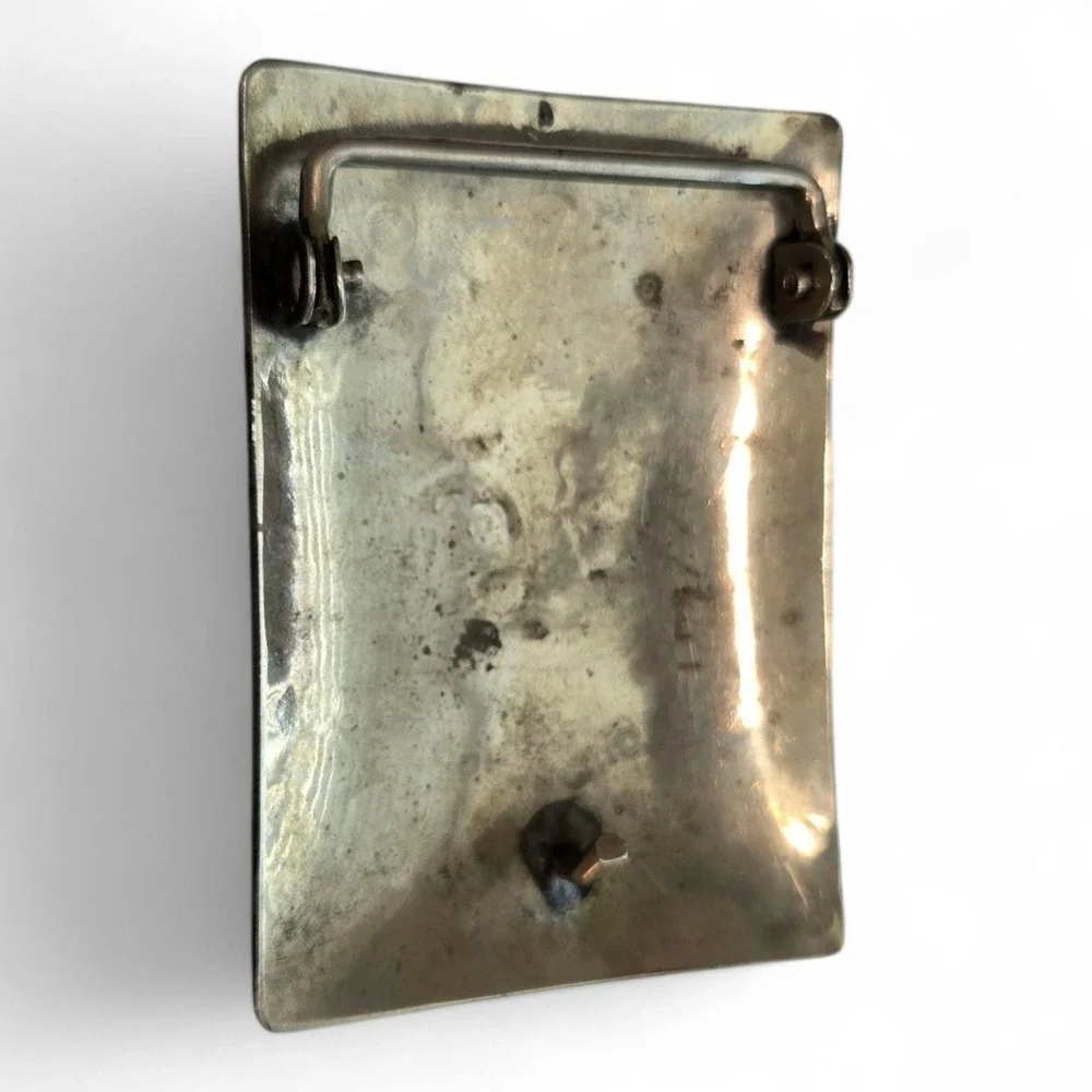 Vintage Belt Buckle Nickel Silver 1